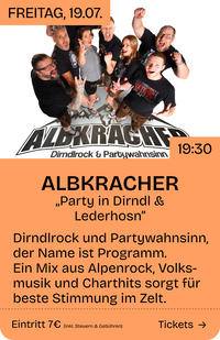 Albkracher, Lederrock, Liveband, Dirndl, Lederhose